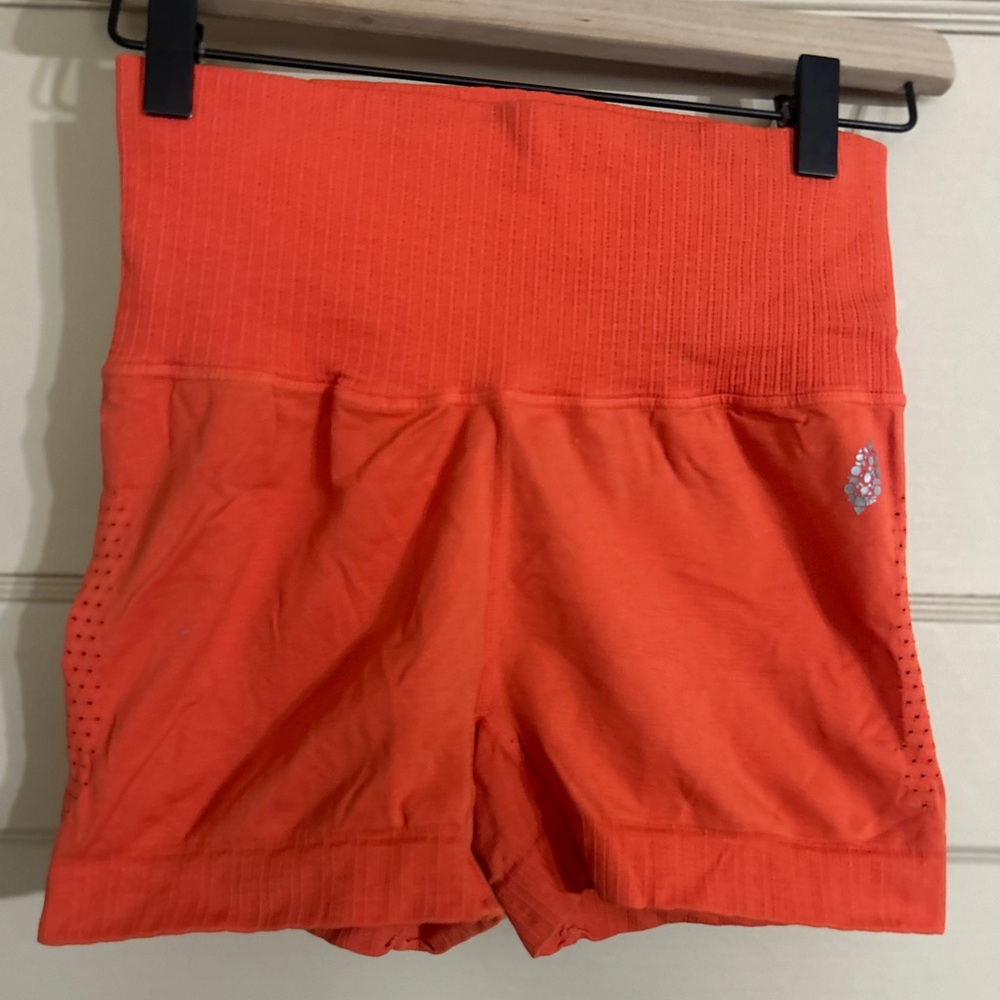 FP Movement by Free People Bright Orange Athletic Shorts